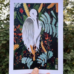 Photo de l'illustration Le Héron par Les Odes Studio