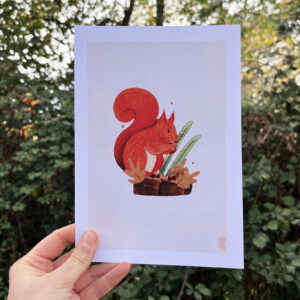 Photo de l'illustration Ecureuil par Les Odes Studio