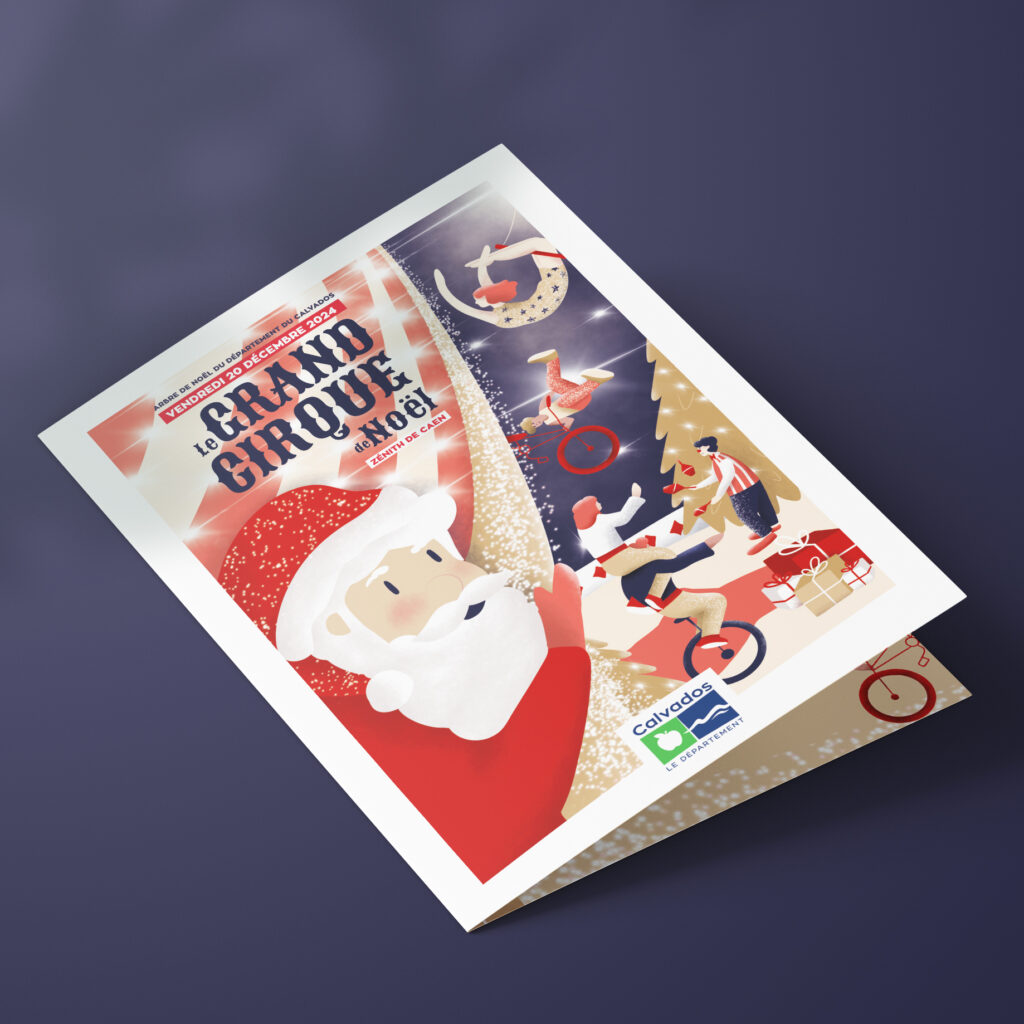 Photo du dépliant du Noël des Agents du Calvados